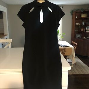 Black keyhole dress